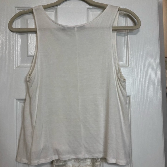 White Crop Tank Top - Picture 3 of 3